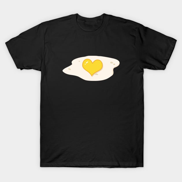 Love Heart Fried Egg T-Shirt by LunaMay